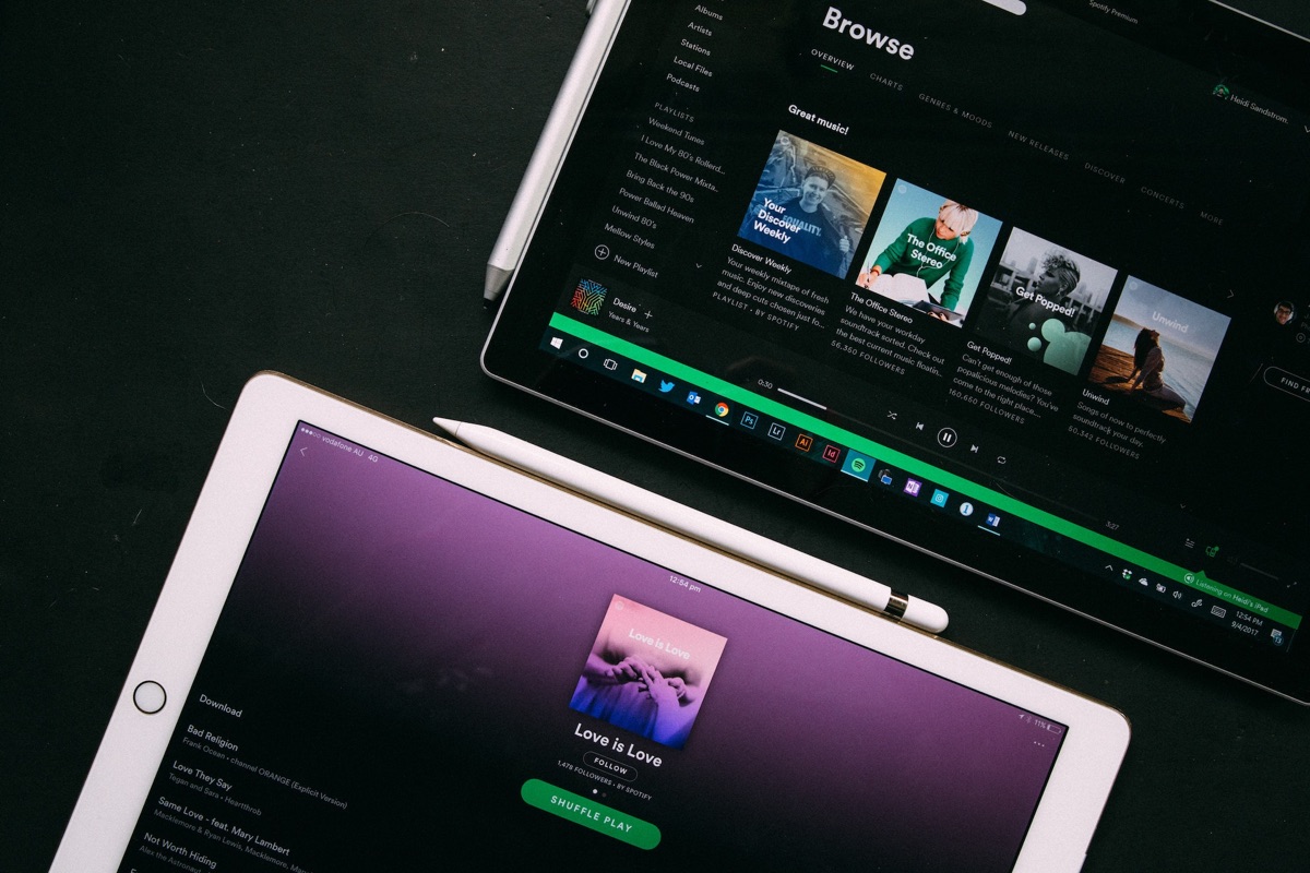 Spotify app on devices