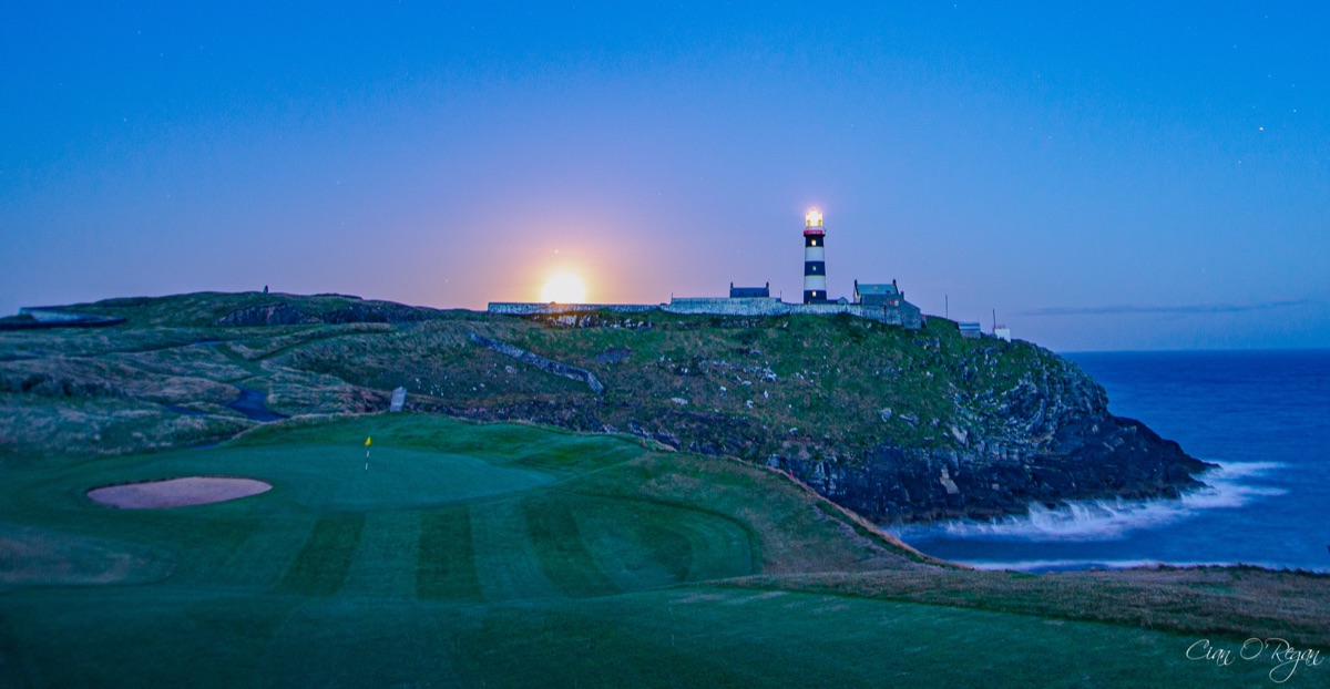 Full Moon Over The Old Head of Kinsale — Photo by Cian O'Regan Photography
